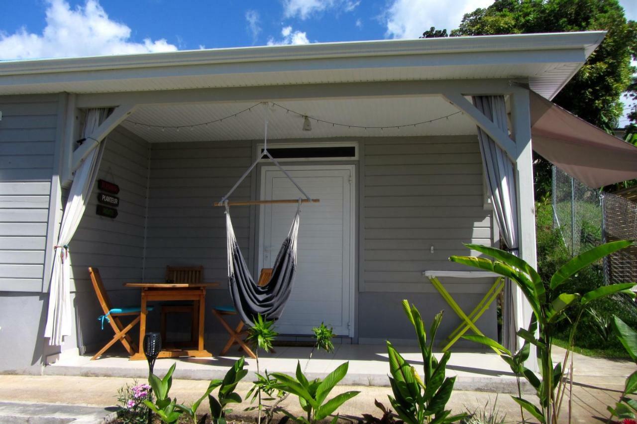 Or Bleu-Bungalow Volcan Soufriere-Vue Sur Mer Saint-Claude Buitenkant foto